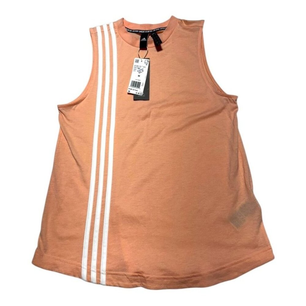 NWT Adidas Sleeveless T-Shirt Peach Size Medium